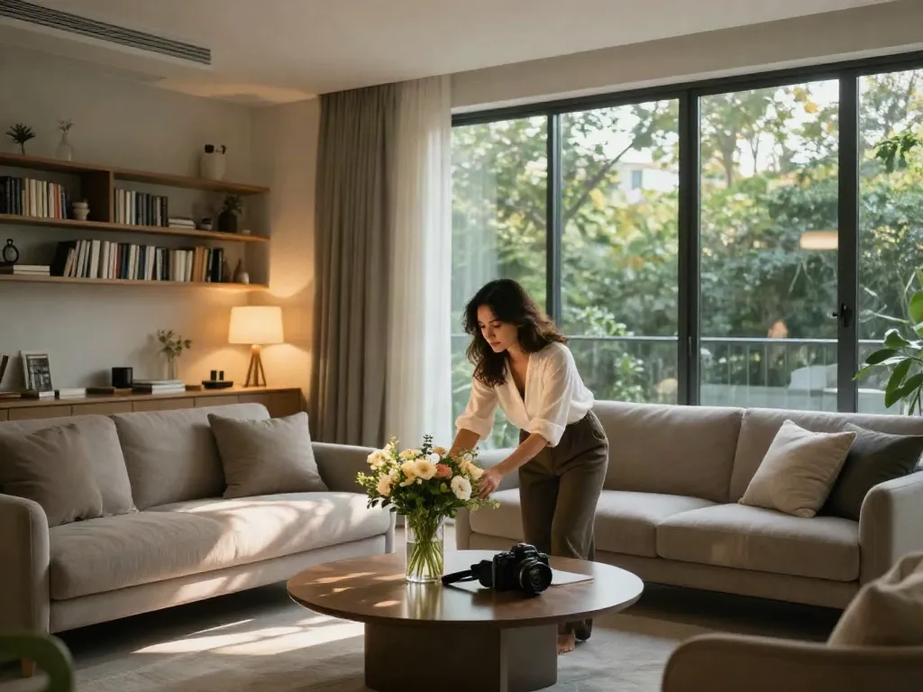 Discover elegant דירות דיסקרטיות ברחובות, showcasing stylish interiors for a cozy and private experience.